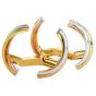 Elegant Cartier 1980's Trinity Style Cufflinks 18 Karat Gold 