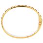 Estate Diamond Ruby 18K Gold Detailed Bangle Bracelet-Dover Jewelry