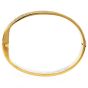 Estate Diamond 18K Gold Filigree Detailed Bangle Bracelet-Dover Jewelry