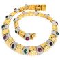 Estate Diamond & Gemstone 18K Gold Statement Necklace-Dover Jewelry