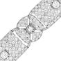 Estate 16.02cts Diamond Platinum Royal Wide Bracelet-Dover Jewelry