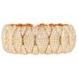 Estate 27.0cts Diamond 18K Wide Statement Cuff Bangle 