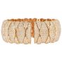 Estate 27.0cts Diamond 18K Wide Statement Cuff Bangle 