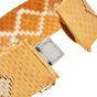 Vintage 18K Gold Tri-Tone Mesh Textured Wide Bracelet-Dover Jewelry 