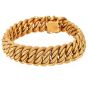 Vintage Italian Retro 1940s 18K Wheat link Bracelet|Dover Jewelry