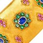 Mario Buccellati 18K Gold Precious Gemstone Cuff Bracelet- Dover Jewelry
