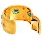 Mario Buccellati 18K Gold Precious Gemstone Cuff Bracelet- Dover Jewelry
