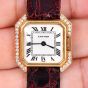 Cartier Ceinture Diamond 18K Gold Ladies Winding Watch- Dover Jewelry
