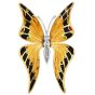 Vintage Diamond 18K Gold Enamel Butterfly Brooch Pin