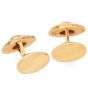 Asprey Vintage Cabochon Sapphire 18K Gold Oval Cuff Links-Dover Jewelry
