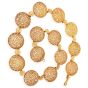 Buccellati Filidoro 18K Gold Flower Filigree Link Necklace 