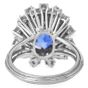 Sri Lanka GIA No Heat Sapphire 10.50cts Diamond Platinum Engagement Ring|DoverJewelry|
