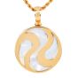 Bvlgari Bulgari Ying Yang 18k Yellow Gold Spinning Pendant