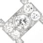 Vintage 6.69cts Old European Diamond Platinum Brooch Pin-Dover Jewelry