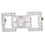Vintage 6.69cts Old European Diamond Platinum Brooch Pin-Dover Jewelry