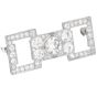 Vintage 6.69cts Old European Diamond Platinum Brooch Pin-Dover Jewelry