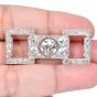 Vintage 6.69cts Old European Diamond Platinum Brooch Pin-Dover Jewelry