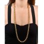 Tiffany & Co. 18K Gold Graduated Bead Long Necklace-Dover Jewelry