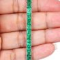 Oscar Heyman Mid-Century 14.73 carat Emerald Platinum Tennis Bracelet-Dover Jewelry