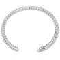 Estate 15.72 carat Diamond Wide Five Row Cuff Statement Bracelet-Dover Jewelry