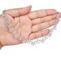 ZYDO 24.50cts Pear Diamond Floral Gold Tennis Necklace-Dover Jewelry