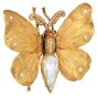 Buccellati Vintage Diamond Gold Ruby Butterfly Brooch Pin-Dover Jewelry