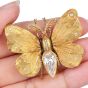 Buccellati Vintage Diamond Gold Ruby Butterfly Brooch Pin-Dover Jewelry