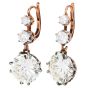 Vintage 9.43 Carat Round Diamond 18k Gold Dangling Earrings|Dover Jewelry|