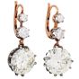 Vintage 9.43 Carat Round Diamond 18k Gold Dangling Earrings|Dover Jewelry|