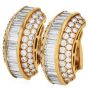 Estate 17.30cts Diamond 18K Statement Clip-On Earrings -Dover Jewelry