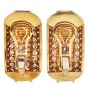 Estate 17.30cts Diamond 18K Statement Clip-On Earrings -Dover Jewelry