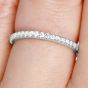 Tiffany & Co. Diamond Platinum Stacking Wedding Band-Dover Jewelry