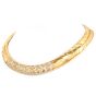 Estate Italian 5.40cts Diamond 18K Gold Collar Choker Necklace-Dover Jewelry