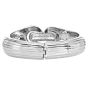 1980s 3.00cts Diamond 18K White Gold Diamond Cuff Bracelet