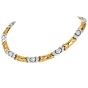 Italian Diamond 18K Yellow White Gold Choker Necklace |dover Jewelry|