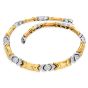 Italian Diamond 18K Yellow White Gold Choker Necklace |dover Jewelry|