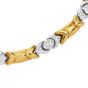 Italian Diamond 18K Yellow White Gold Choker Necklace |dover Jewelry|