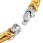 Italian Diamond 18K Yellow White Gold Choker Necklace |dover Jewelry|