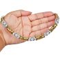Italian Diamond 18K Yellow White Gold Choker Necklace |dover Jewelry|