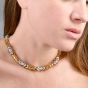Italian Diamond 18K Yellow White Gold Choker Necklace |dover Jewelry|
