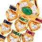 Estate Diamond Precious Gemstone 18K Gold Drop Earrings-Dover Jewelry