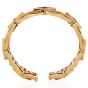 Estate Multi Gemstone Diamond 18K Gold Statement Cuff Bracelet-Dover Jewelry