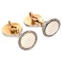 Cartier  Paris Antique  Platinum diamond Enamel Gold  Cufflinks |dover Jewelry