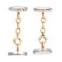Cartier  Paris Antique  Platinum diamond Enamel Gold  Cufflinks |dover Jewelry|