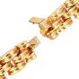 Estate Circa 1980s Diamond Sapphire 18k Gold Choker Necklace