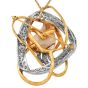 Estate GIA Natural Baroque Pearl 6.24cts Diamond 14K Gold Brooch|Dover Jewelry|