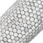 Estate 39.50cts Diamond 18K Gold Dome Cuff Statement Bracelet