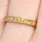 Oscar Heyman Vivid Yellow Diamond Platinum Band Ring|Dover Jewelry|