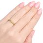 Oscar Heyman Vivid Yellow Diamond Platinum Band Ring|Dover Jewelry|