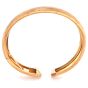 Vintage Buccellati 18K Gold Wide Satin Engraved Cuff Bracelet-Dover Jewelry